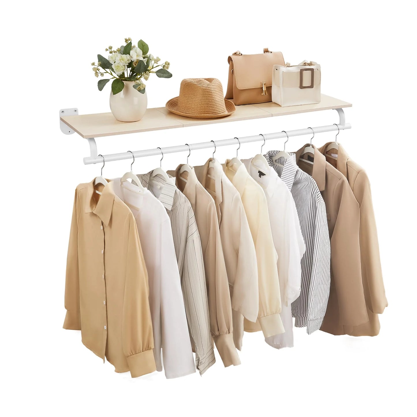 Wall-Mounted Clothes Rack