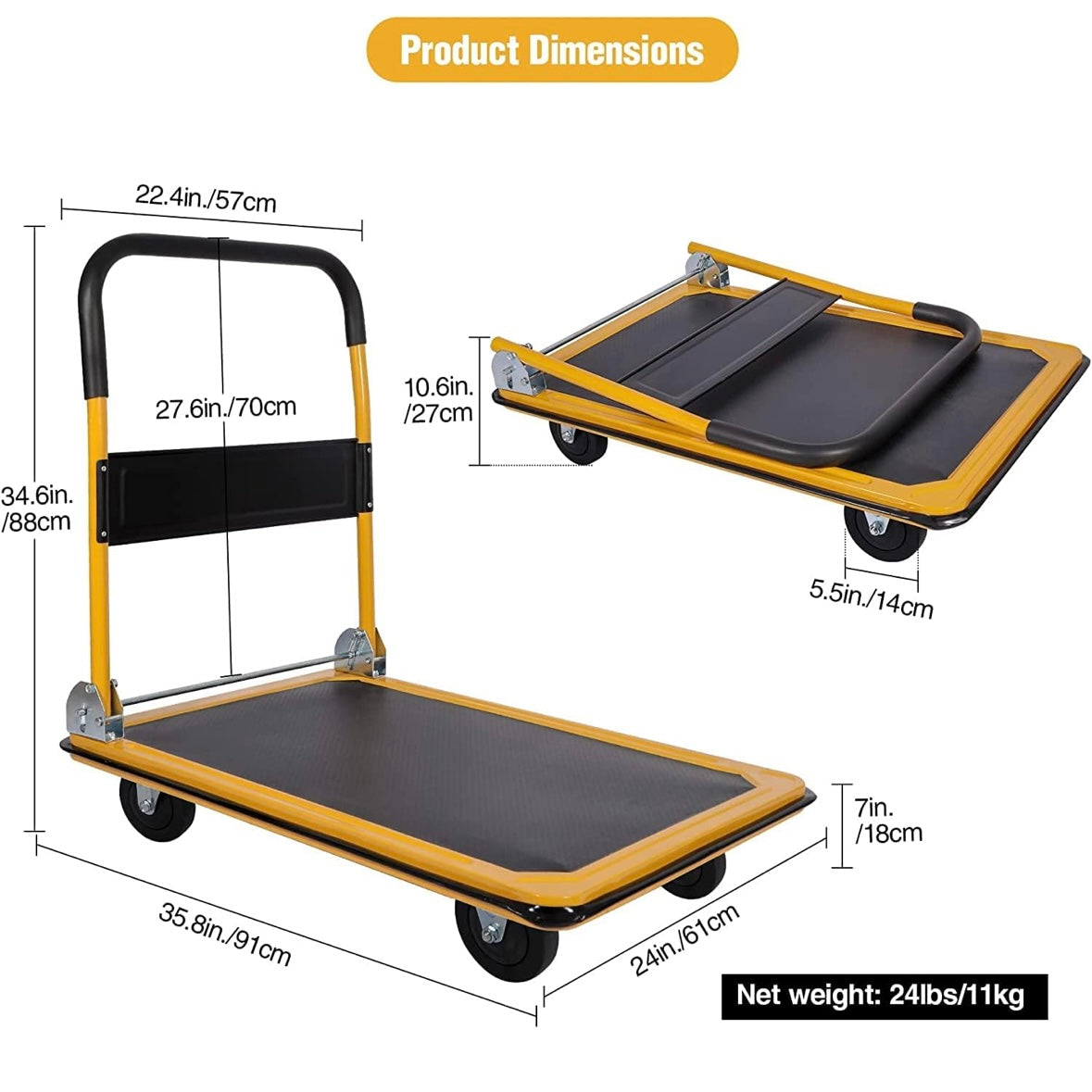 RedSwing 660lb Foldable Platform Cart Dolly – 35% Off Amazon Sale Price!