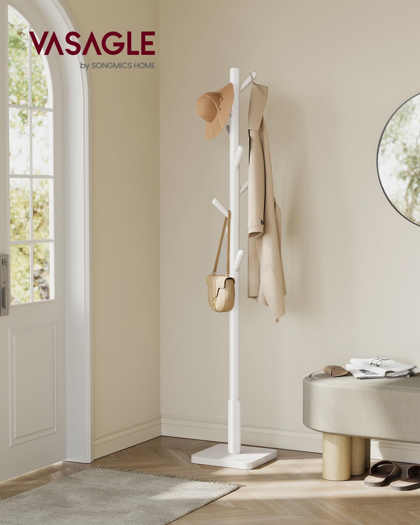 VASAGLE Adjustable Freestanding Coat Rack