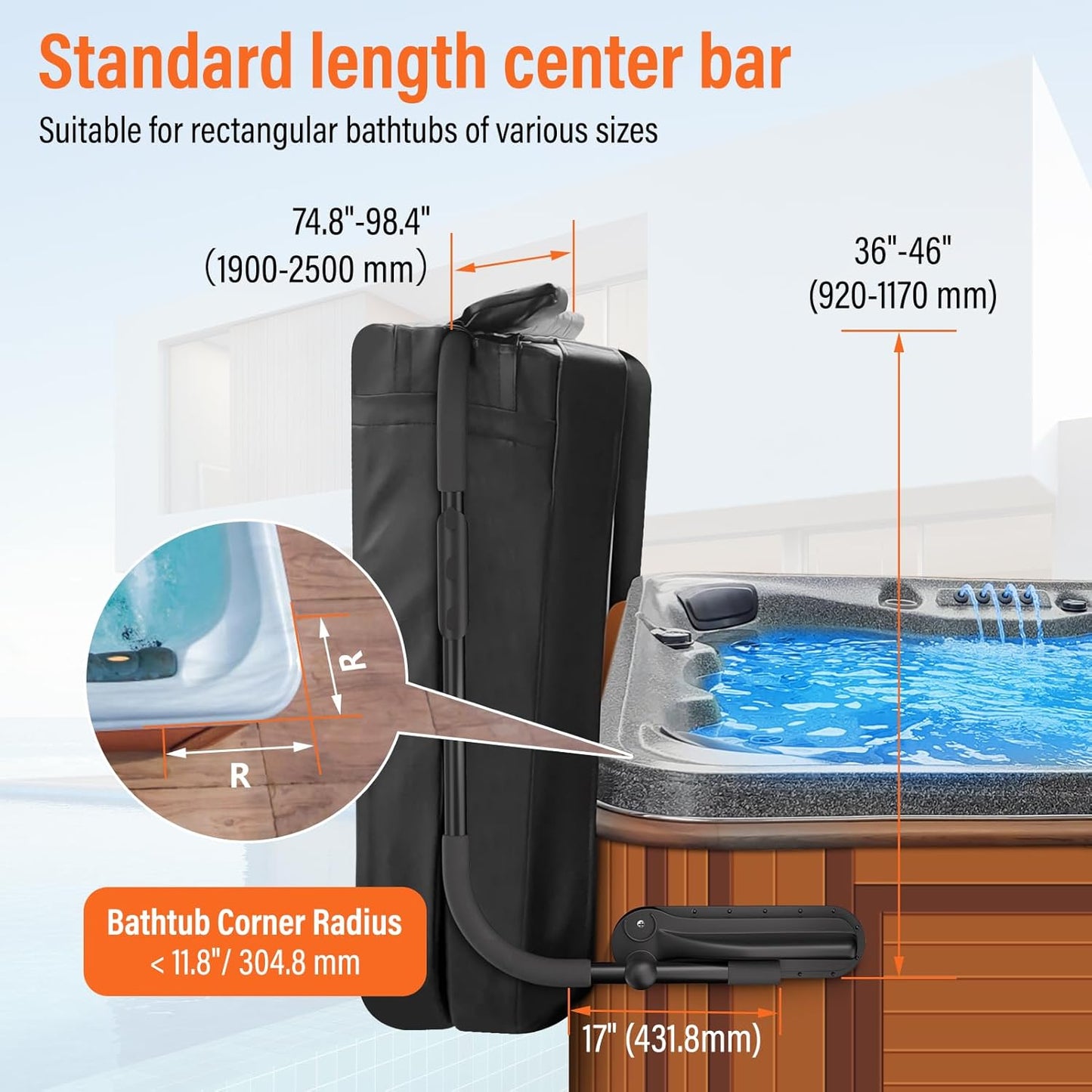 ACTREY Heavy-Duty Hot Tub Cover Lifter