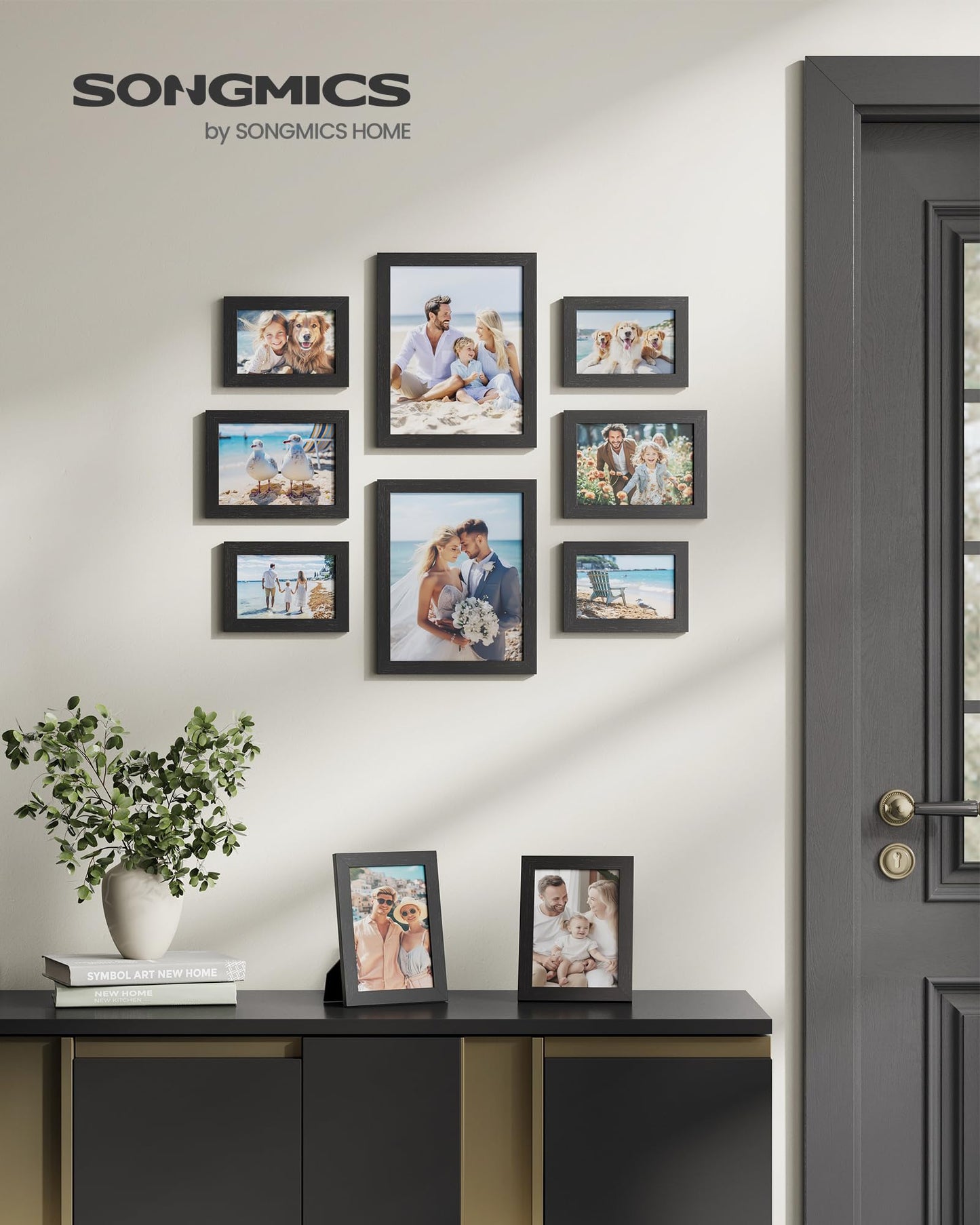 SONGMICS 10-Piece Gallery Wall Picture Frame Set