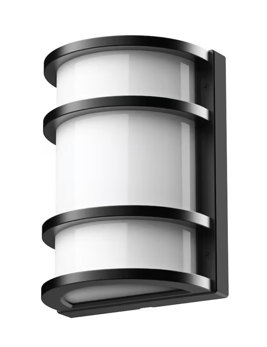 Half Moon LED Dusk-to-Dawn Outdoor Wall Light