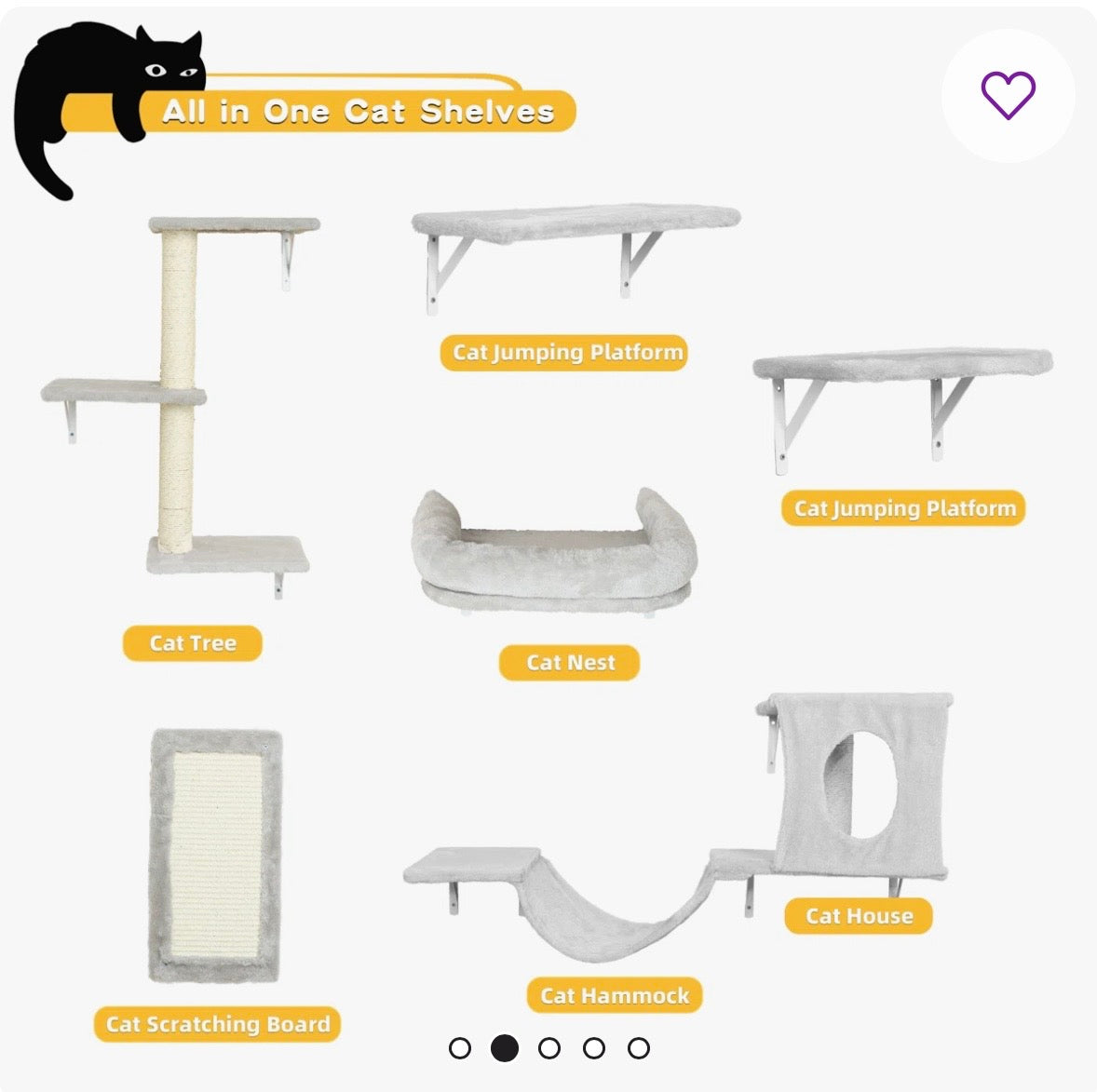 Luxury Cat Wall Furniture Set