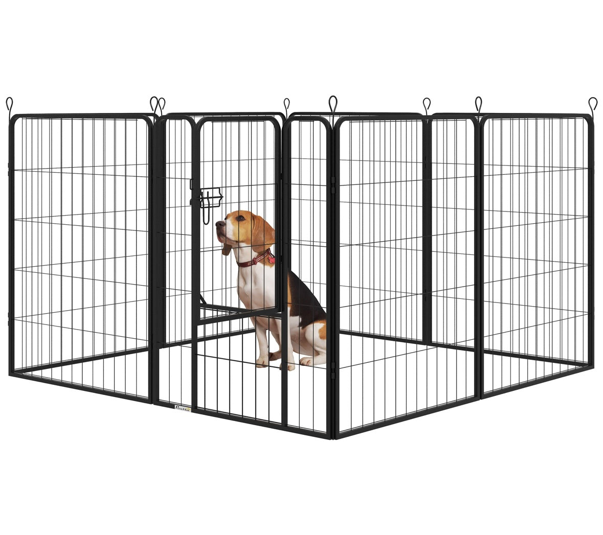 PawHut 8-Panel Heavy-Duty Dog Playpen – 39” Height (Indoor/Outdoor Use)