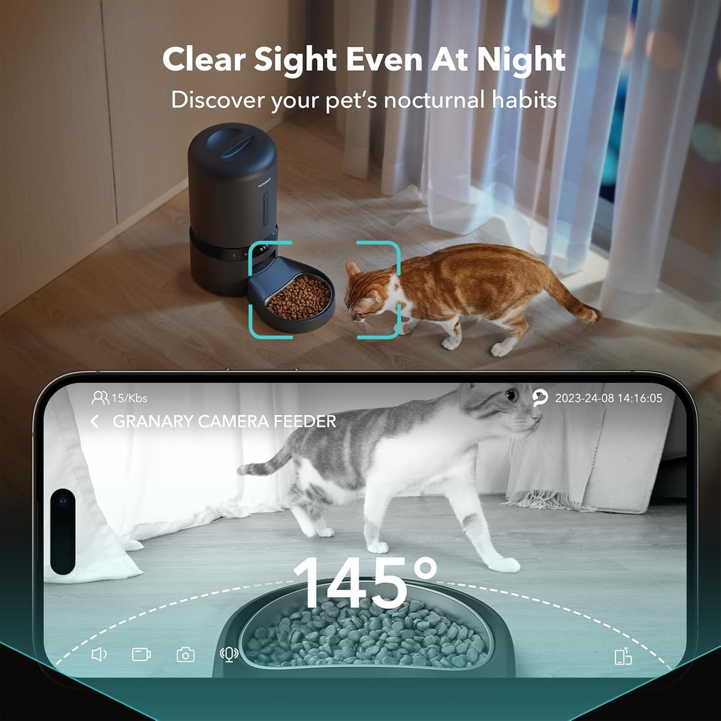 PETLIBRO 5L Smart Automatic Pet Feeder with Camera – 5G WiFi