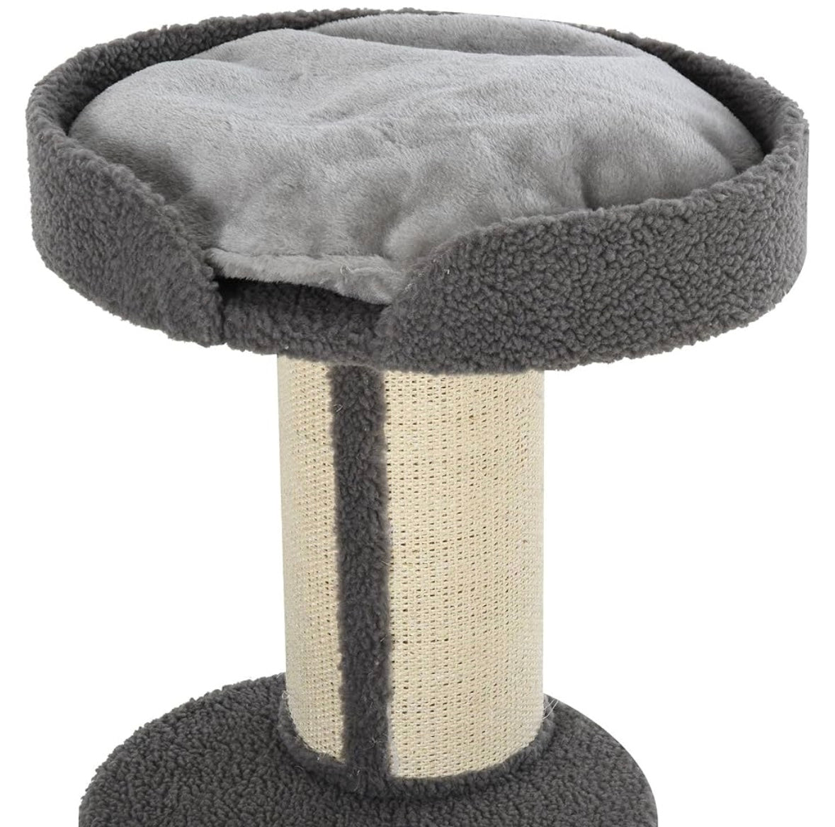 Modern Cat Tower with Bed, Perches & Scratching Post – Compact 3-Level Cat Tree for Indoor Cats