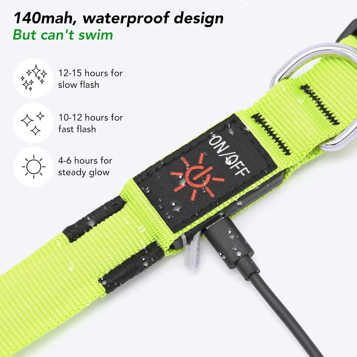KOSKILL LED Light-Up Dog Collar