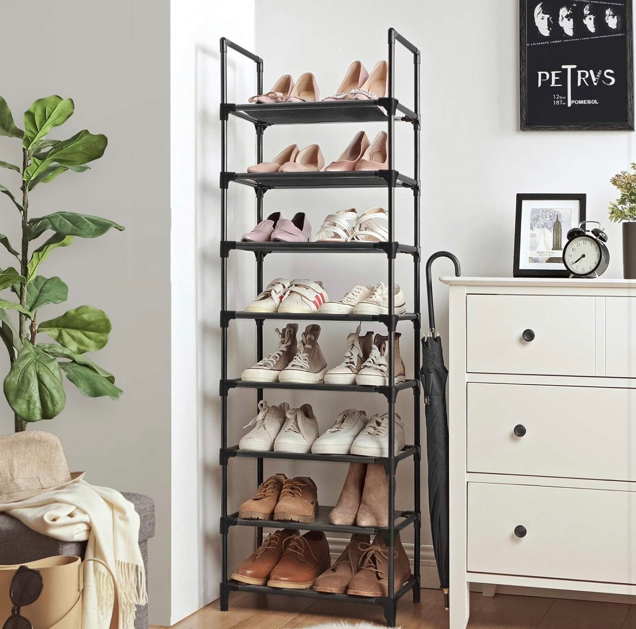 SONGMICS 8-Tier Shoe Shelf Organizer