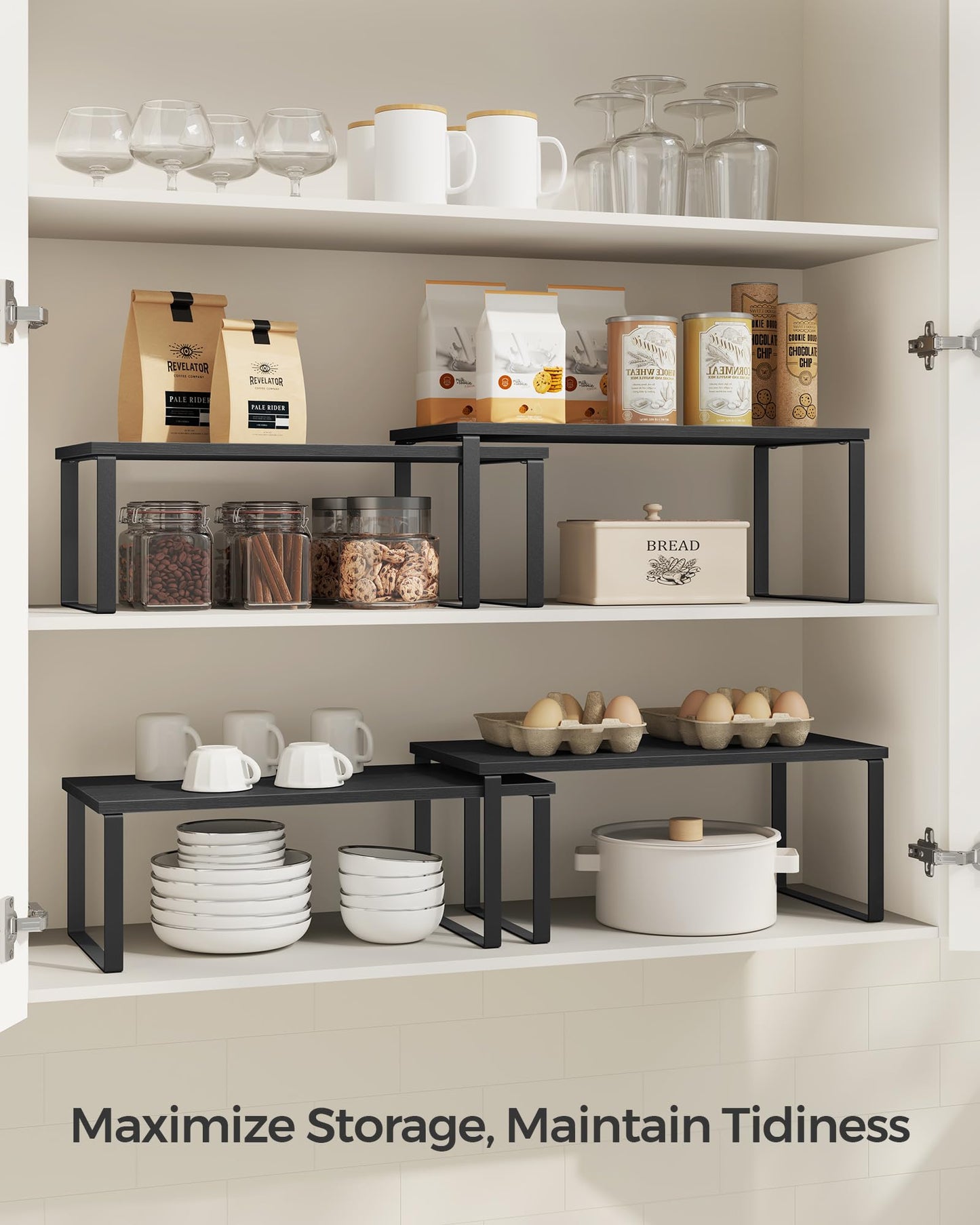 VASAGLE Expandable Countertop Shelf Organizer