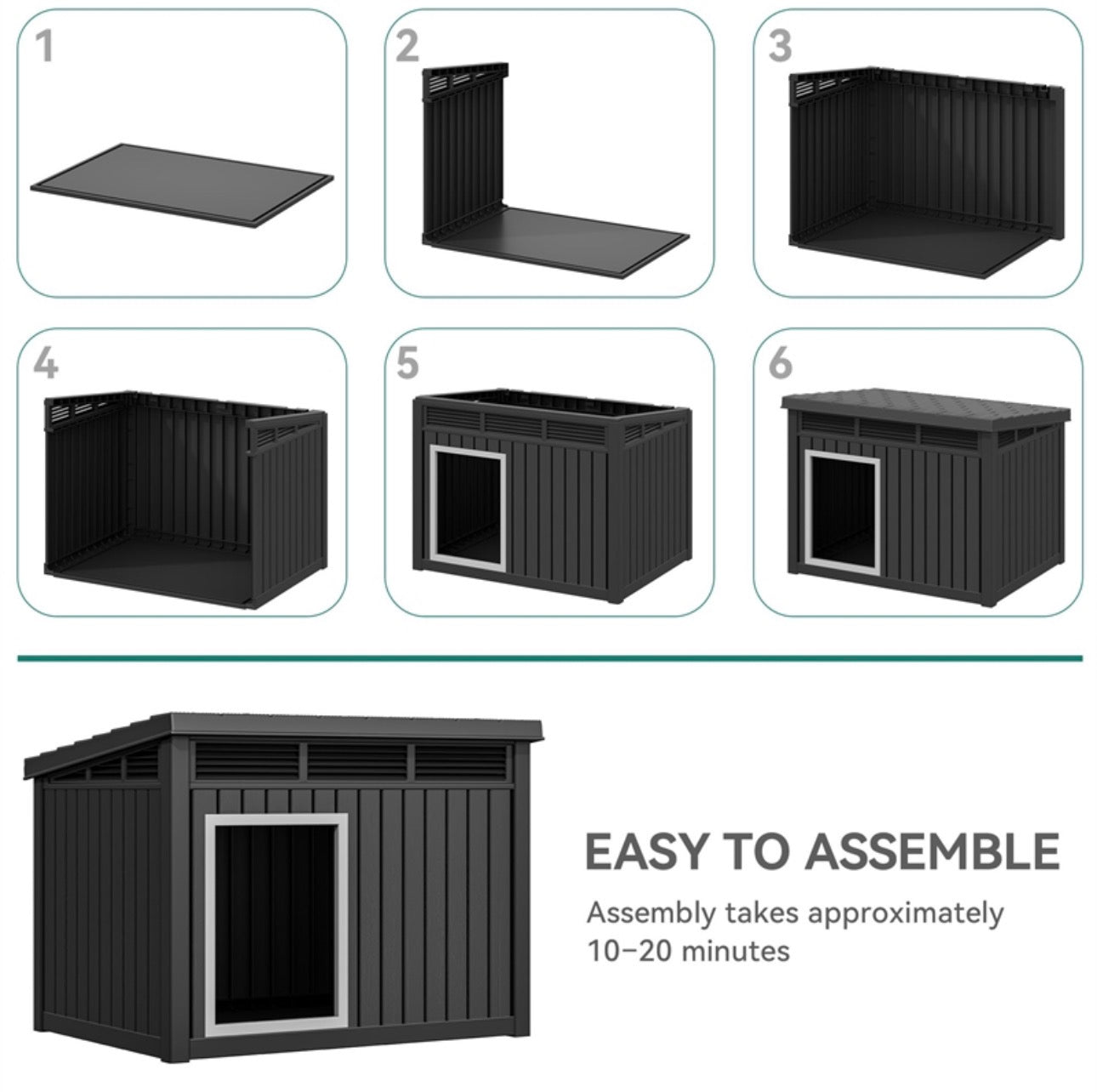 CRO Decor Wood-Grain Pet Cage with Lockable Latch
