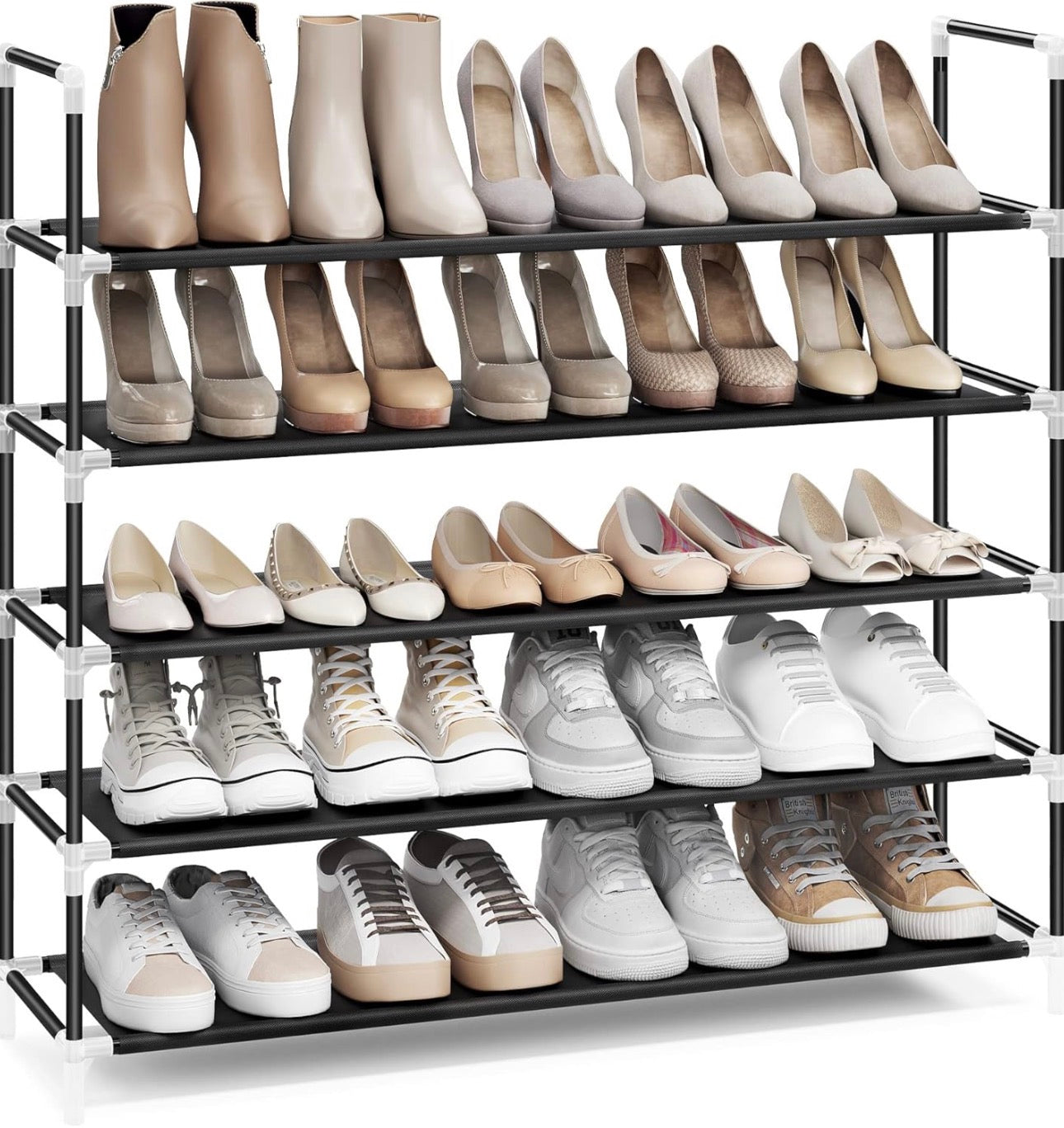 SONGMICS 5-Tier Shoe Rack Organizer