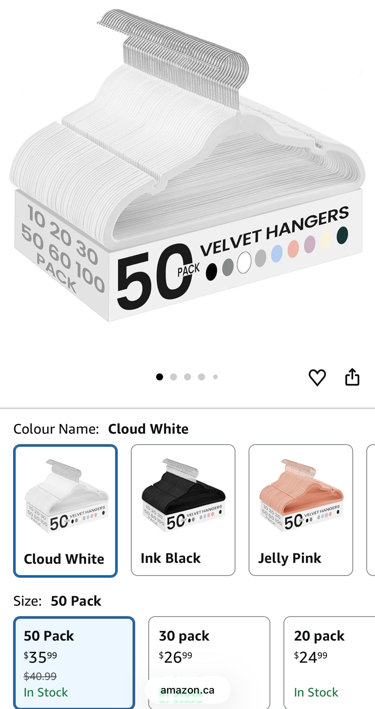 Velvet Non-Slip Clothes Hangers (50-Pack)
