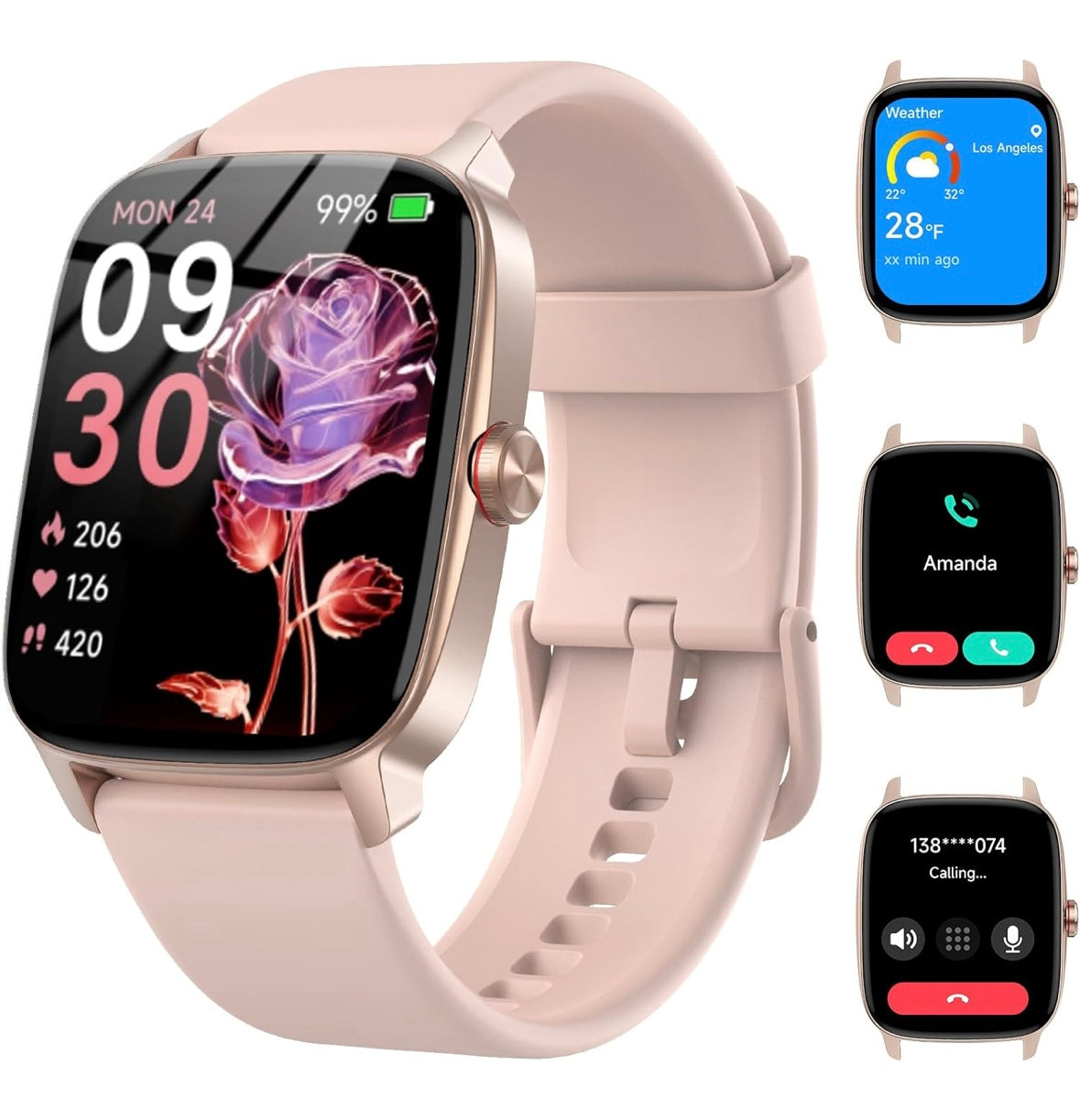 KIBFLE Bluetooth 5.3 Smart Watch with AI Voice & Fitness Tracking – Now Only $25