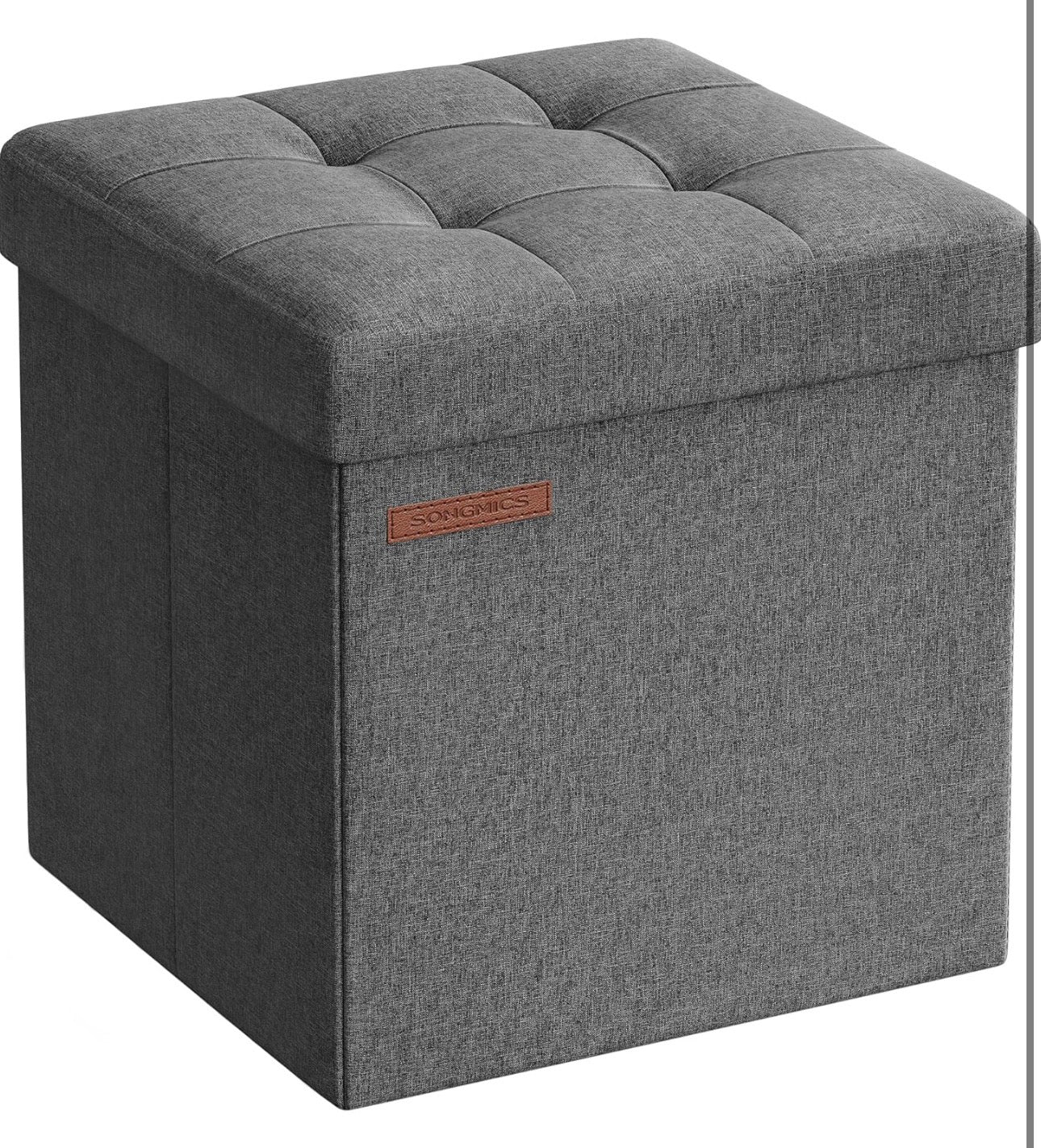 SONGMICS Foldable Storage Ottoman