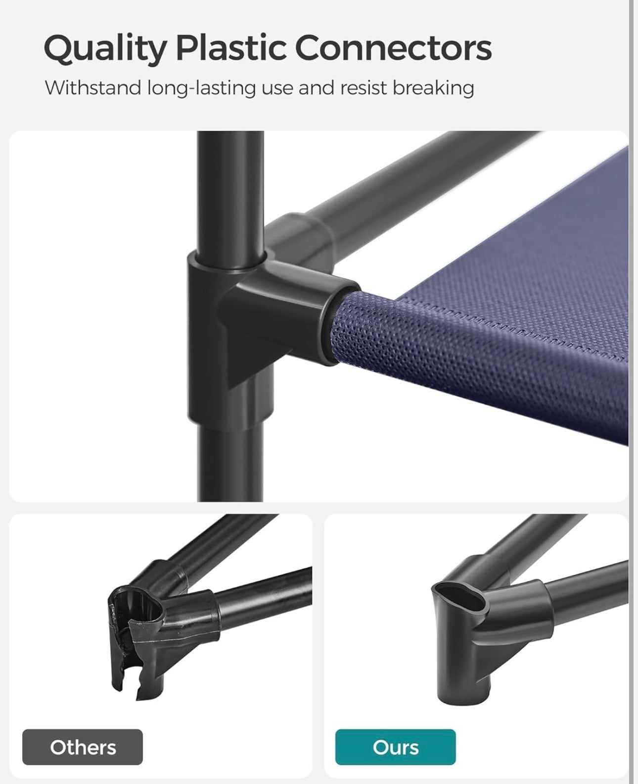 SONGMICS 4-Tier Portable Closet Organizer