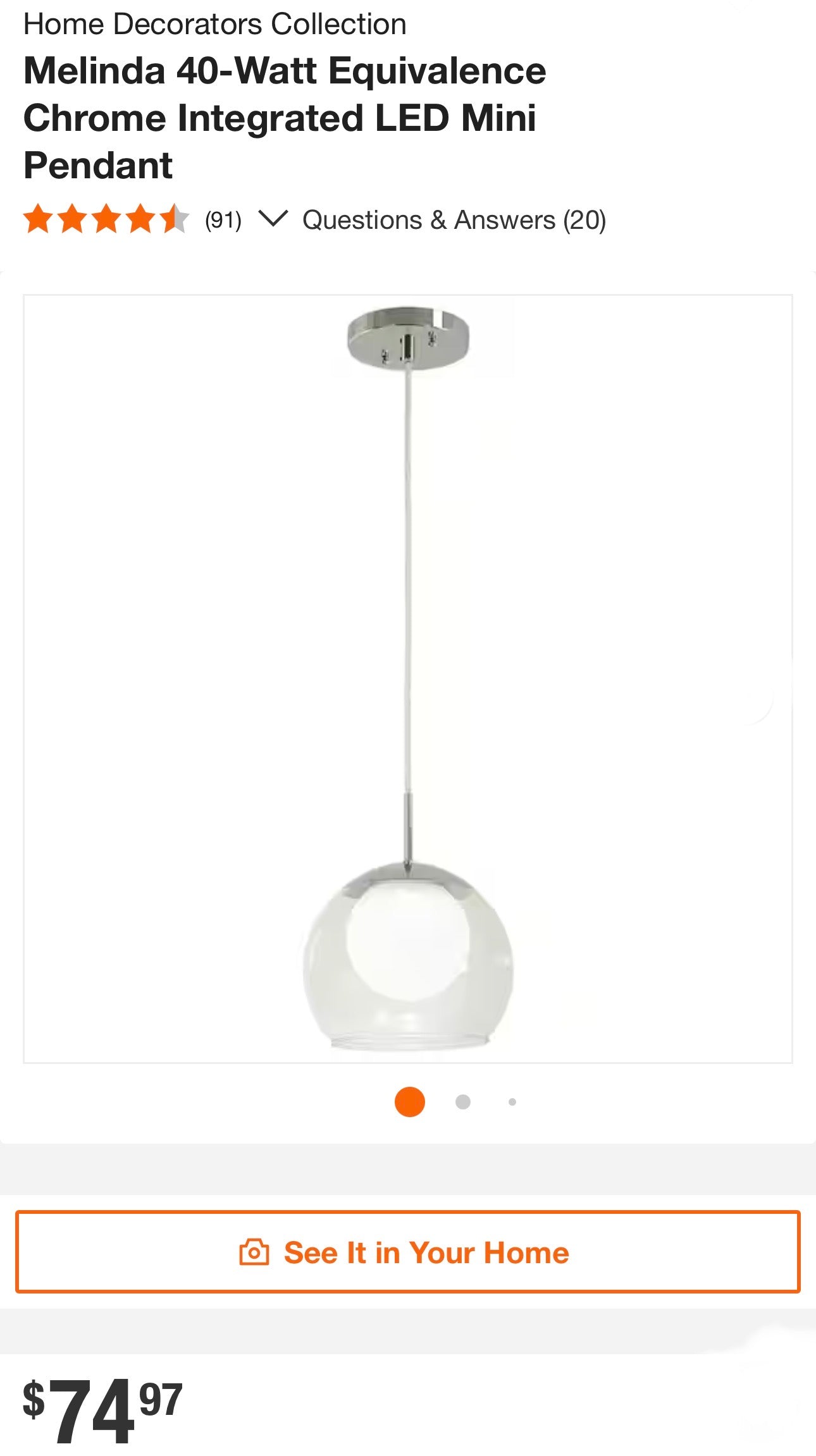 LED Mini Pendant Light
