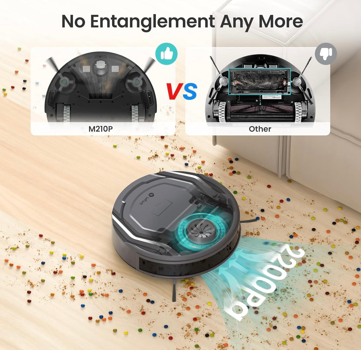 NEW – Lefant M210 Pro Robot Vacuum – Pet-Friendly Smart Cleaning with App Control