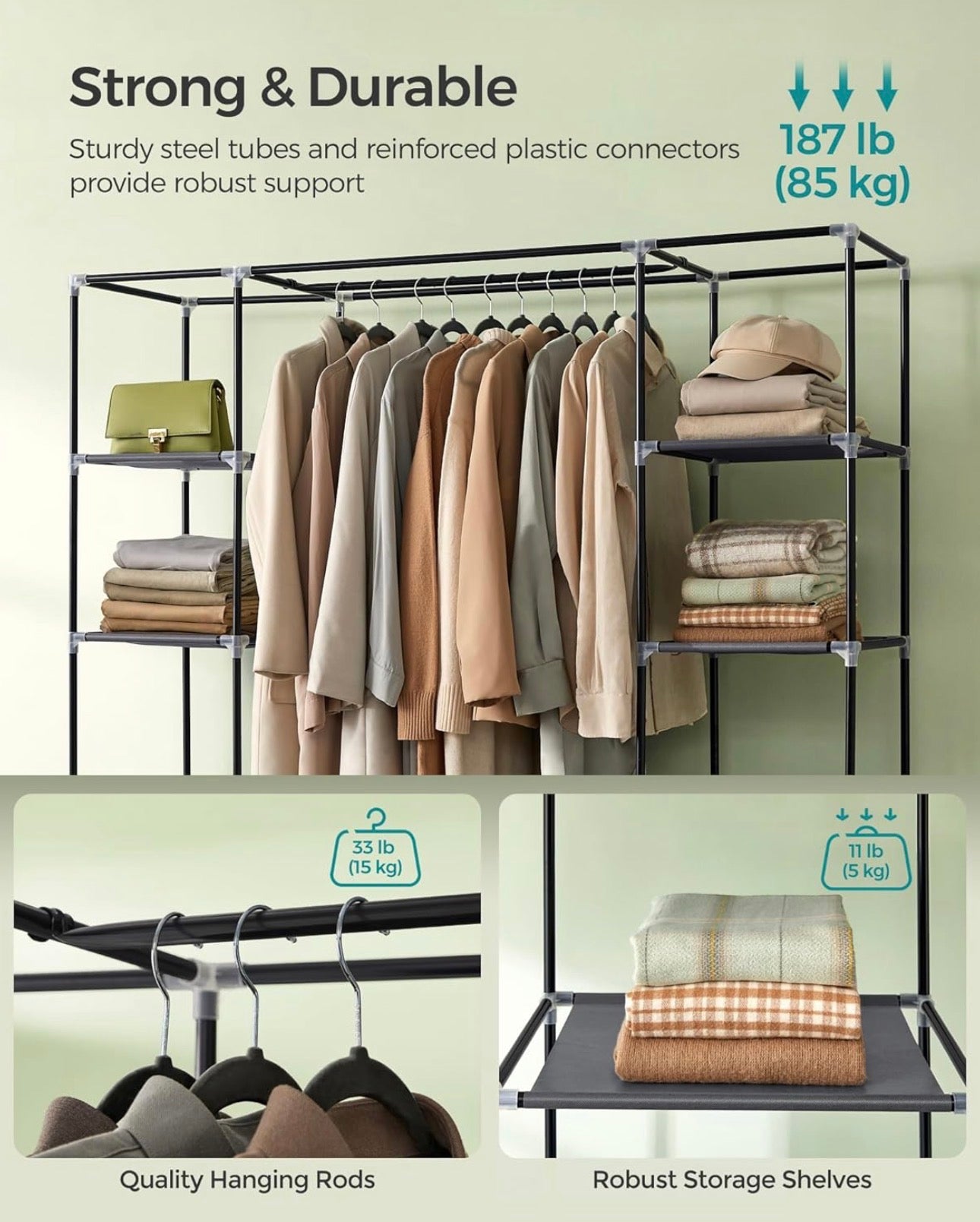 SONGMICS Extra-Large Portable Closet