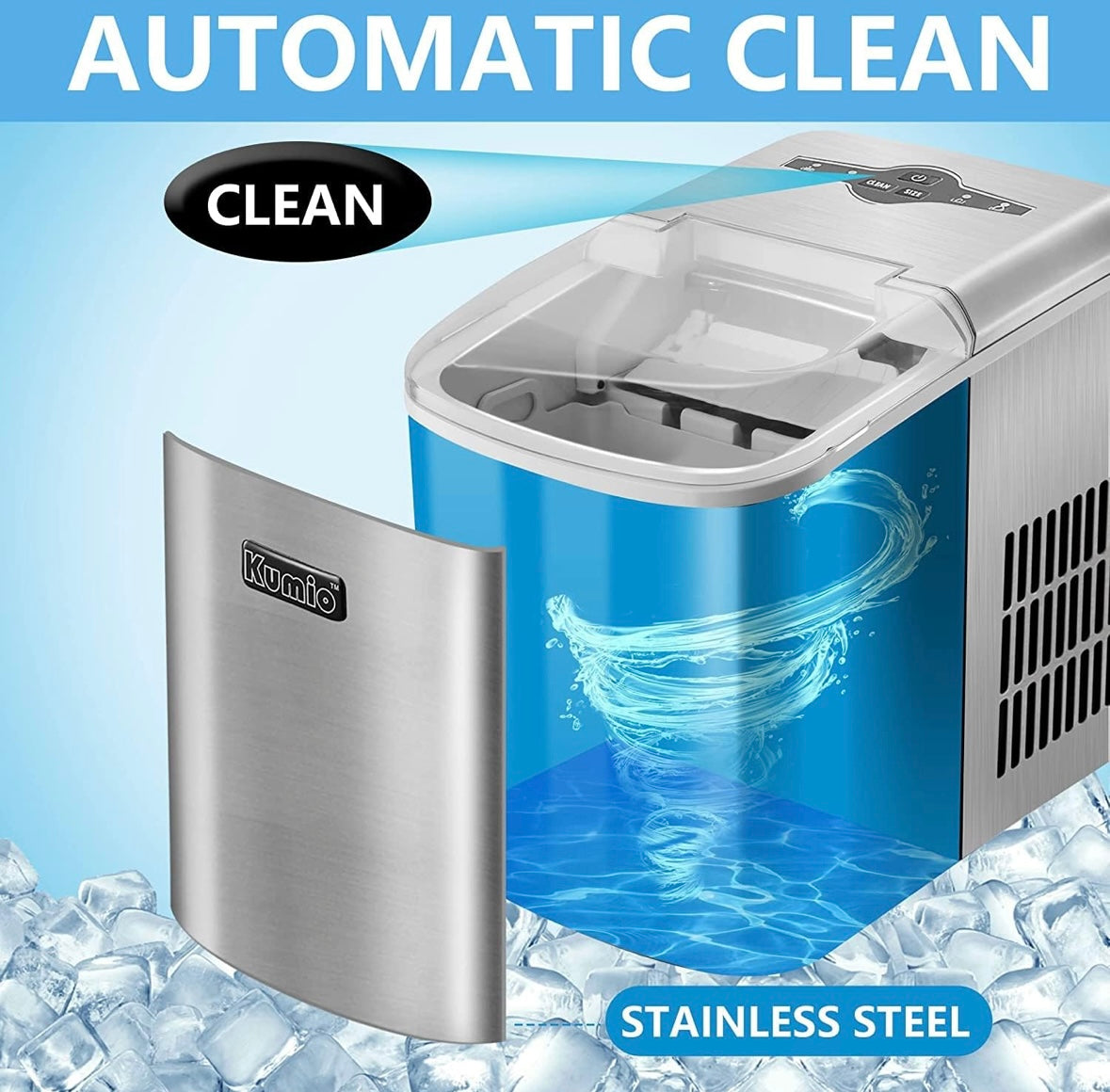 KUMIO ICM-1508 Portable Countertop Ice Maker – 40 % Off Amazon Price!