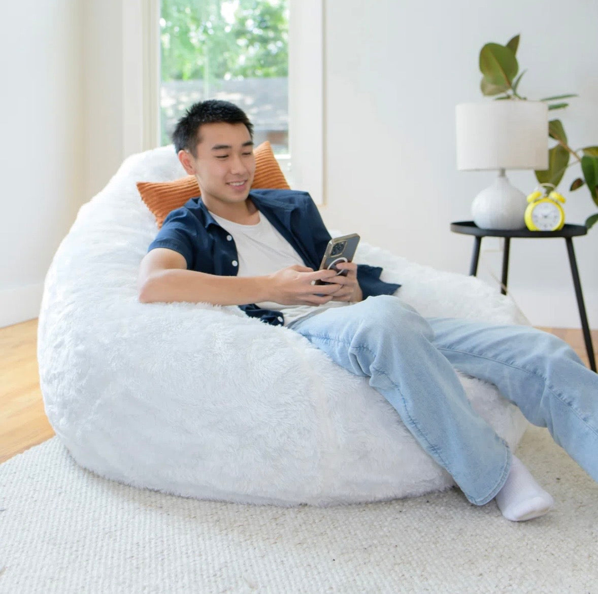 Oversized Plush Bean Bag Lounge Chair