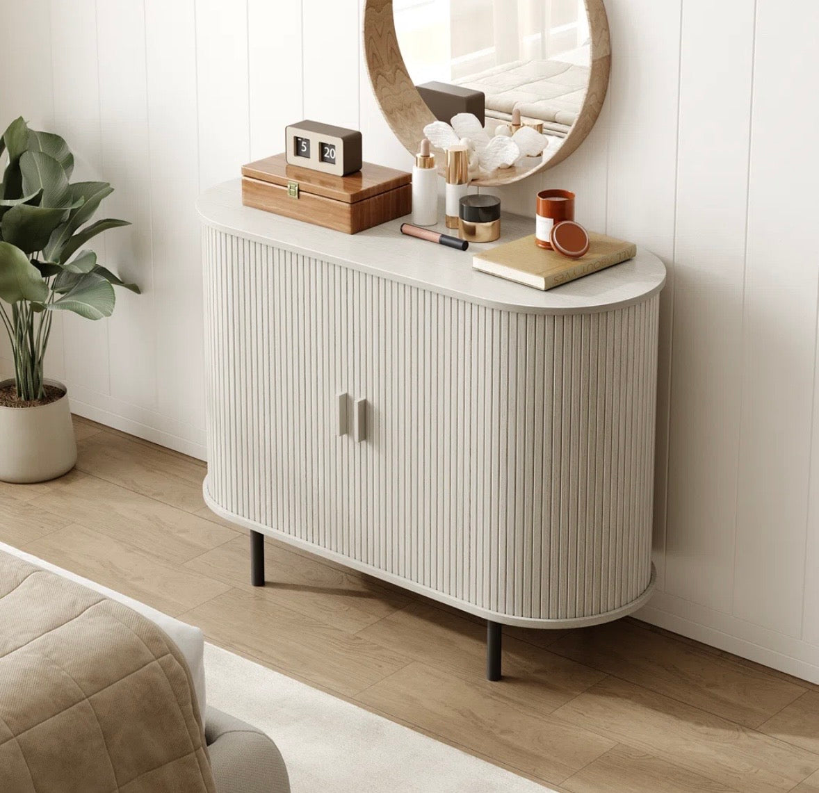 Modern Sliding Door Sideboard Cabinet