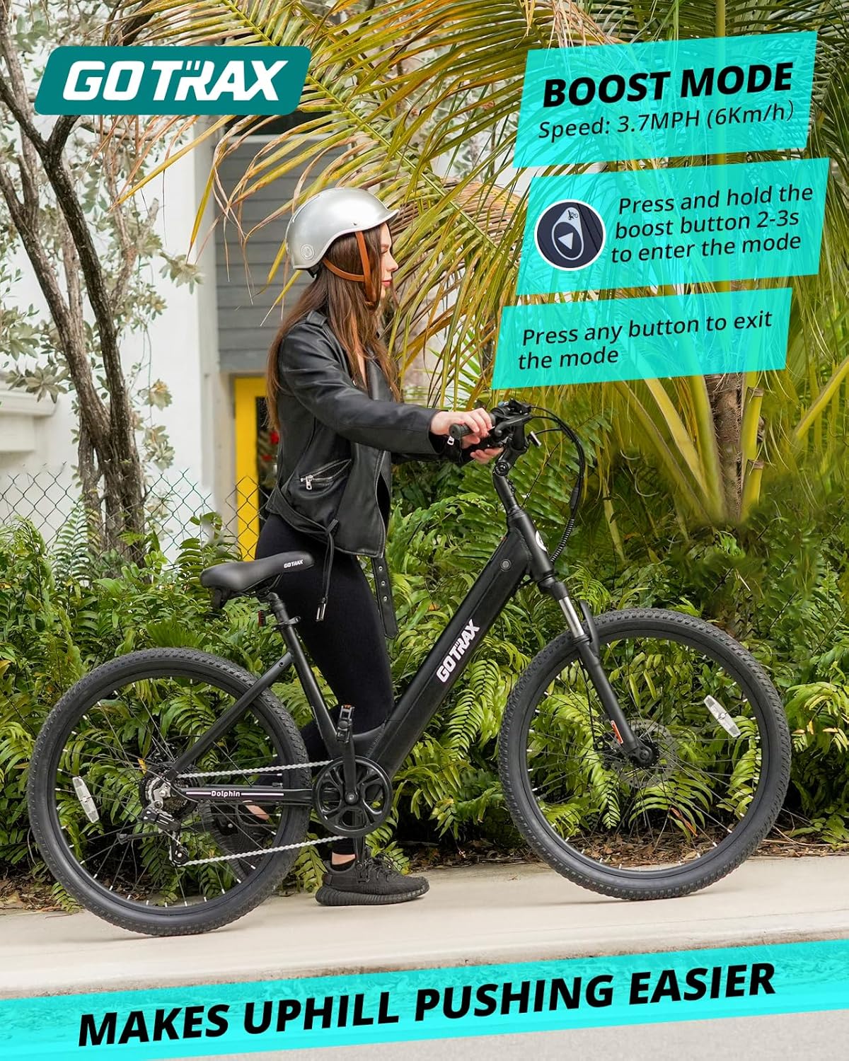 Gotrax Dolphin 26” Electric Bike – 500W