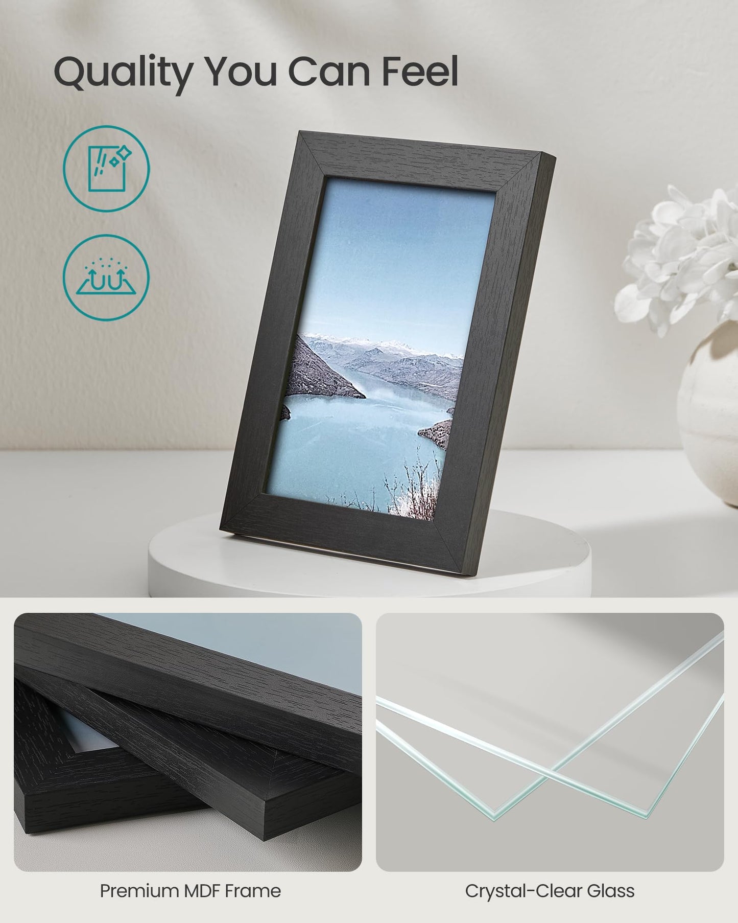 SONGMICS 10-Piece Gallery Wall Picture Frame Set