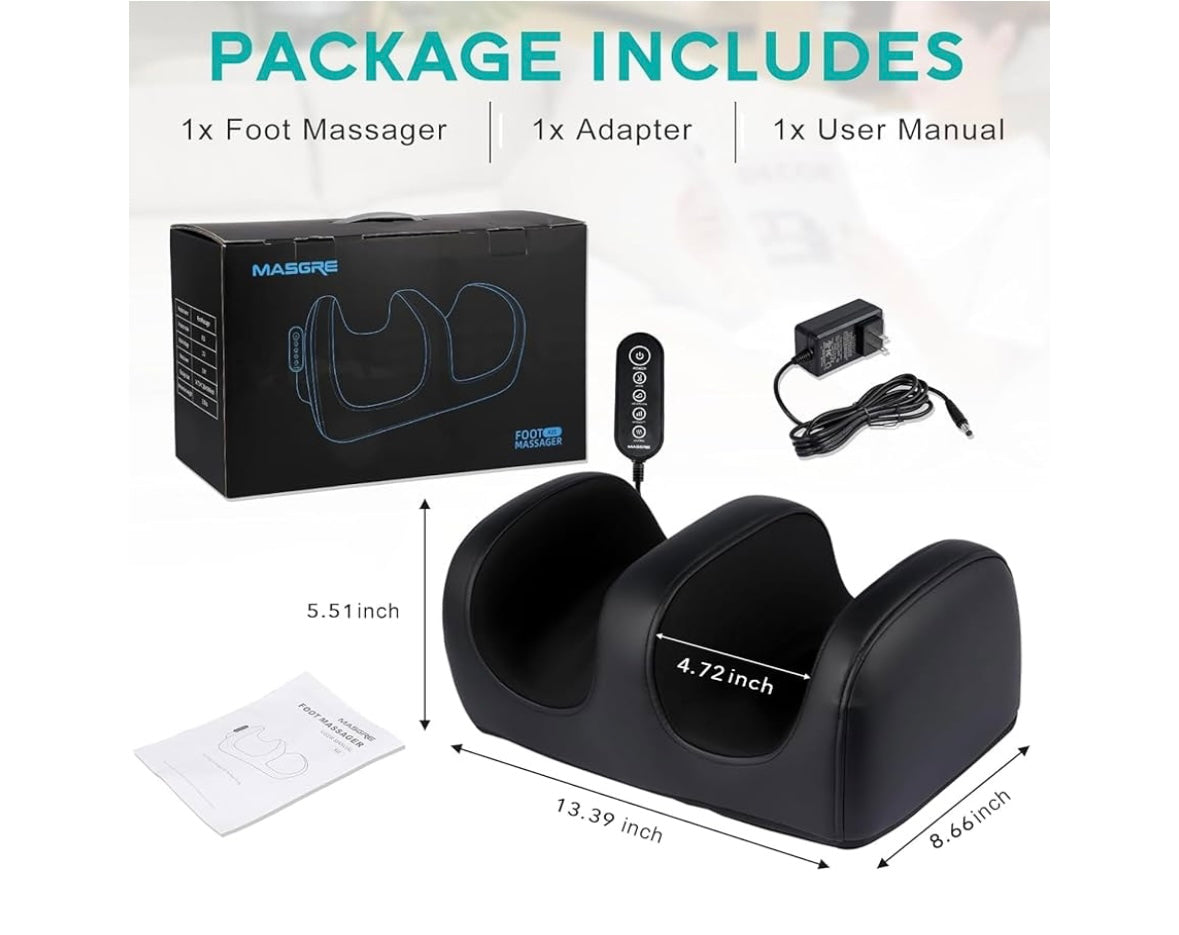 MASGRE Heated Shiatsu Foot Massager – 40% Off Amazon Price!