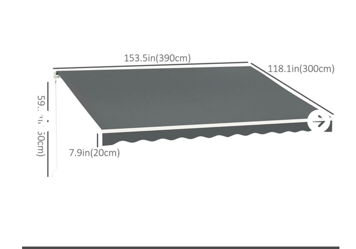 NEW – 13’ x 10’ Electric Retractable Patio Awning