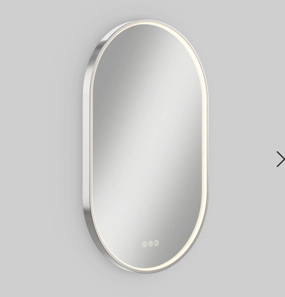 Modern LED Oval Bathroom Mirror
