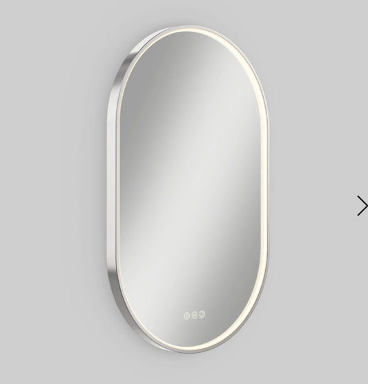 Modern LED Oval Bathroom Mirror