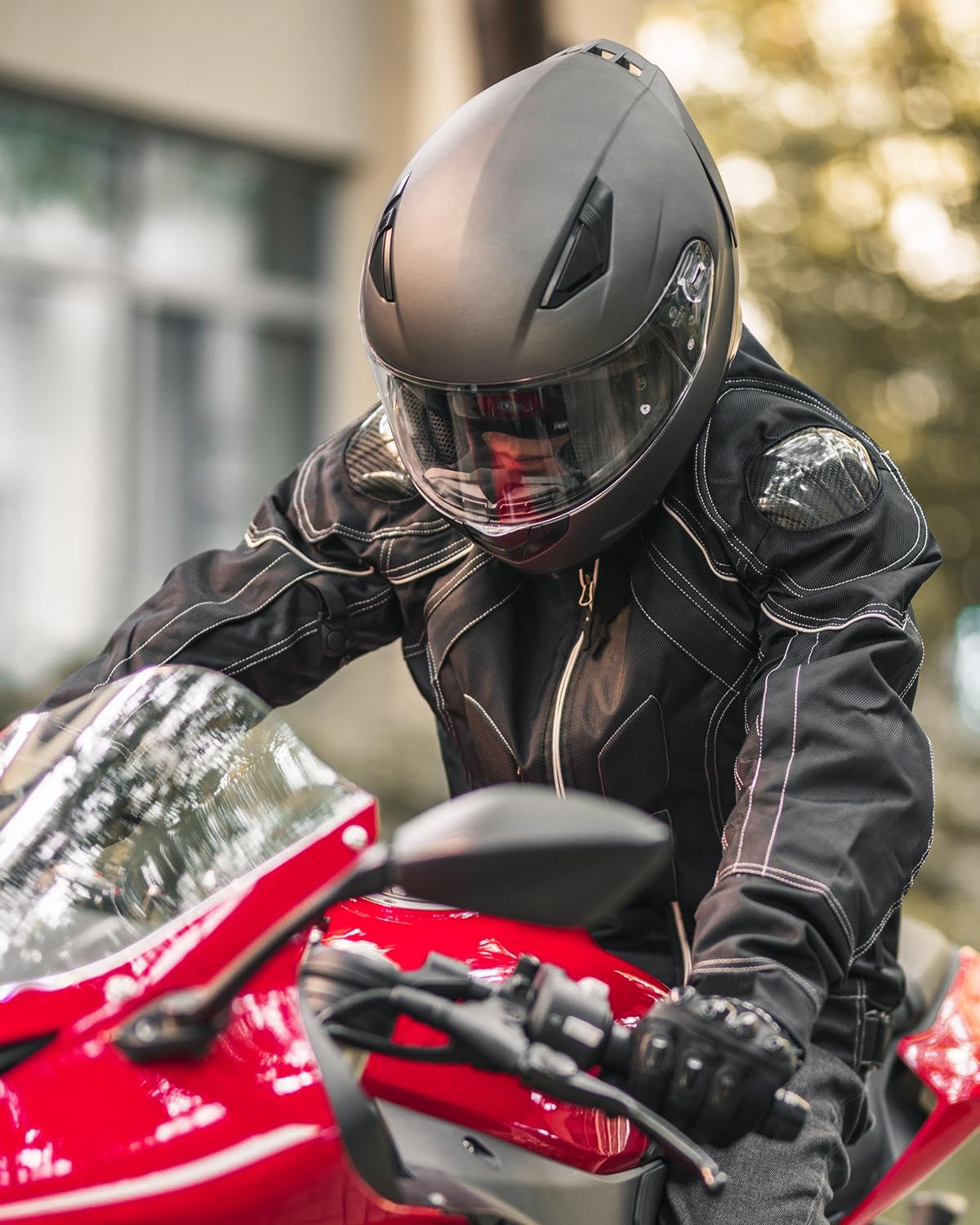 ILM Full Face Dual-Visor Motorcycle Helmet