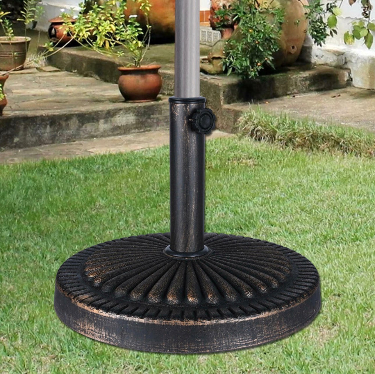 Yardlab™ Heavy-Duty Umbrella Base Stand