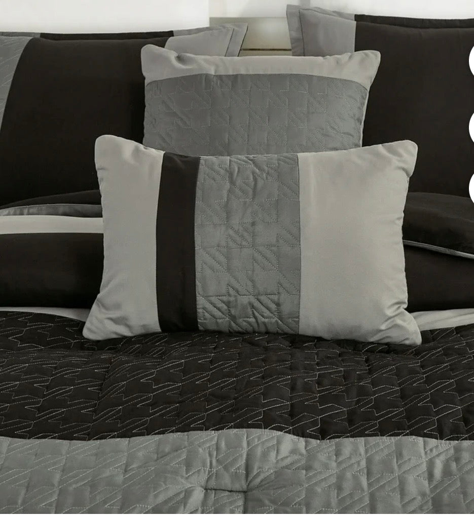 6-Piece Gray Comforter Set
