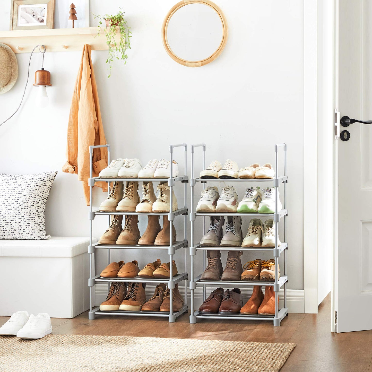 5-Tier Metal Shoe Rack