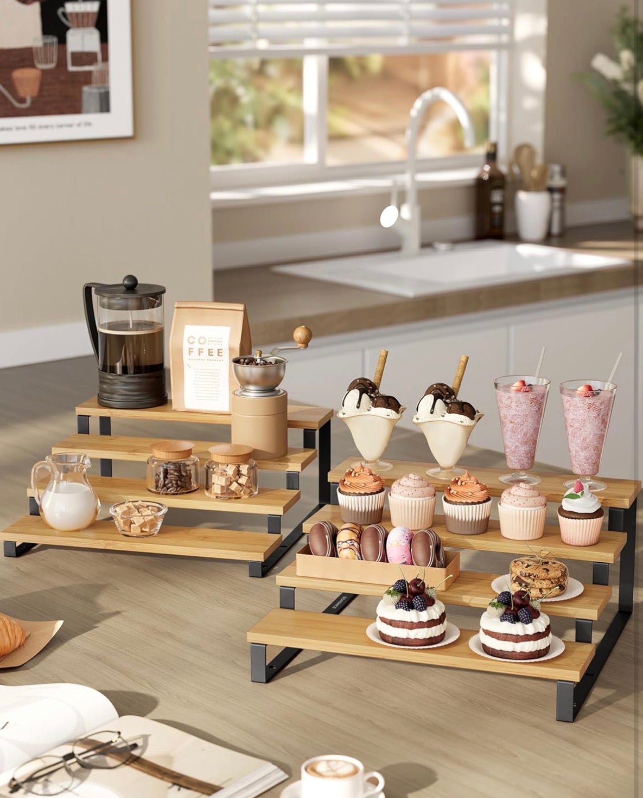 SONGMICS 4-Tier Expandable Spice Rack