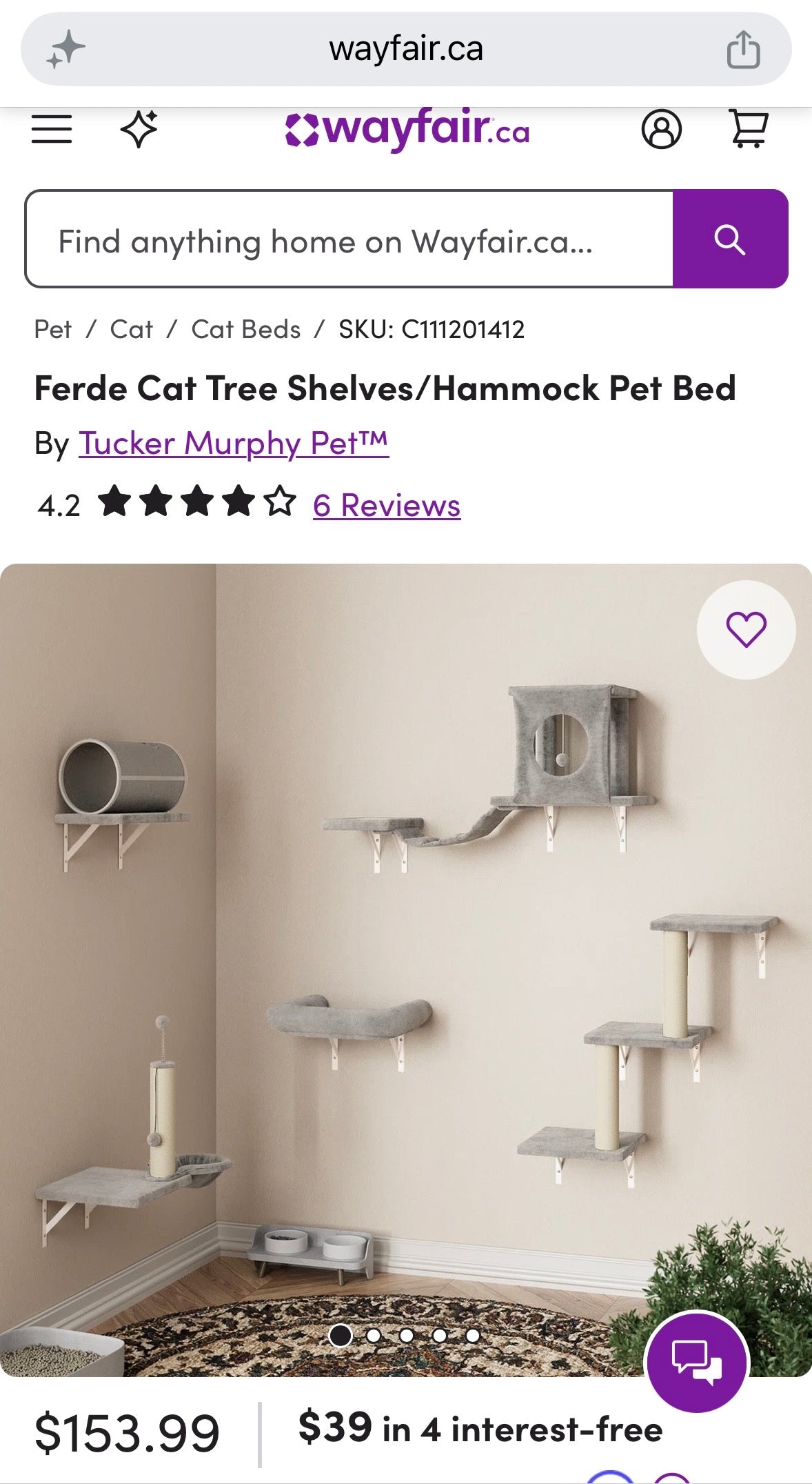 Luxury Cat Wall Furniture Set