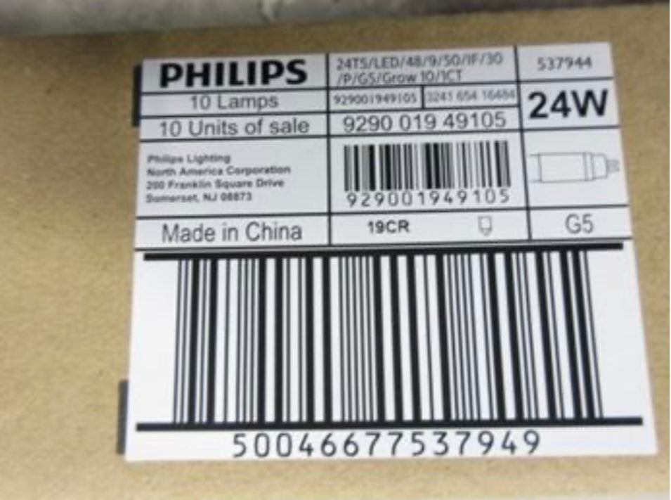 Philips 48” T5 LED Grow Light Tube – 24W, Daylight 5000K