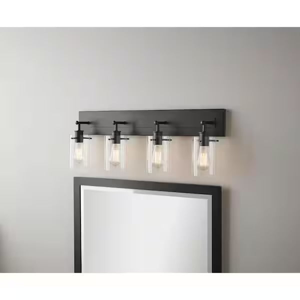 Hampton Bay 4-Light Espresso Bronze Vanity Light