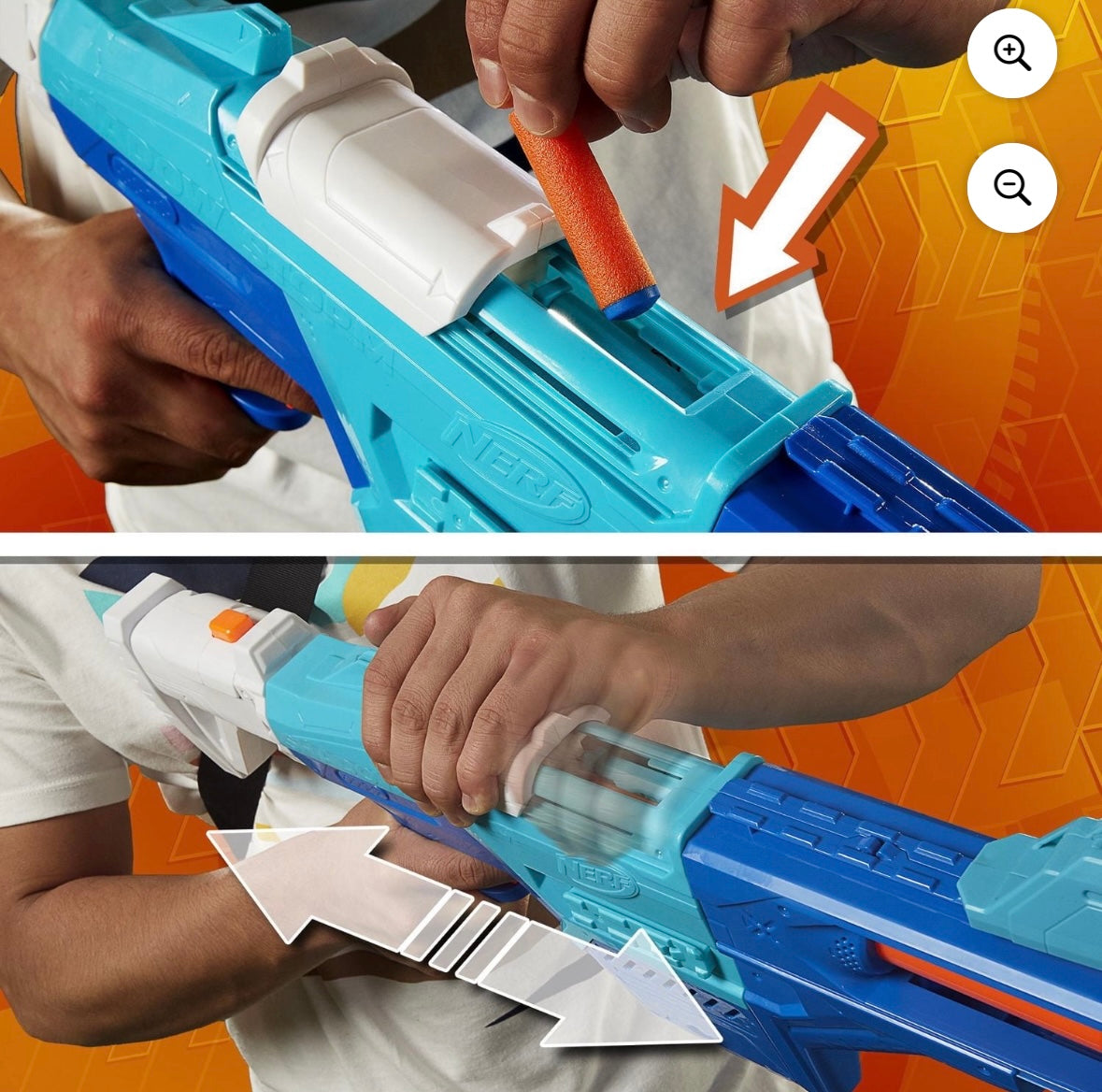 🔫 Nerf N Series Shadow Storm Dart Blaster – 6-in-1 Customizable Set | 24 Elite Darts Included