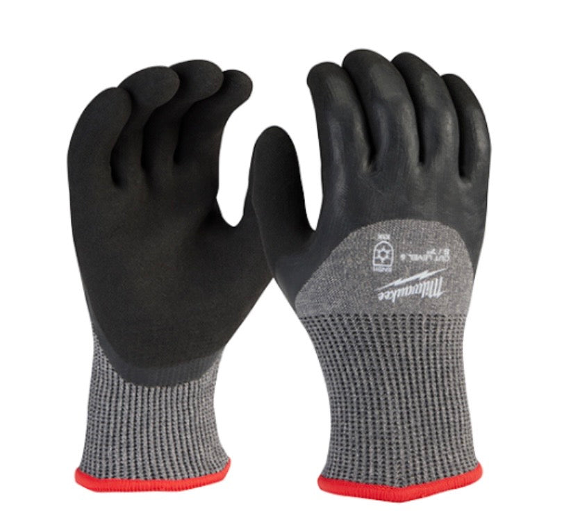 Milwaukee Cut Level 5 Winter Dipped Work Gloves