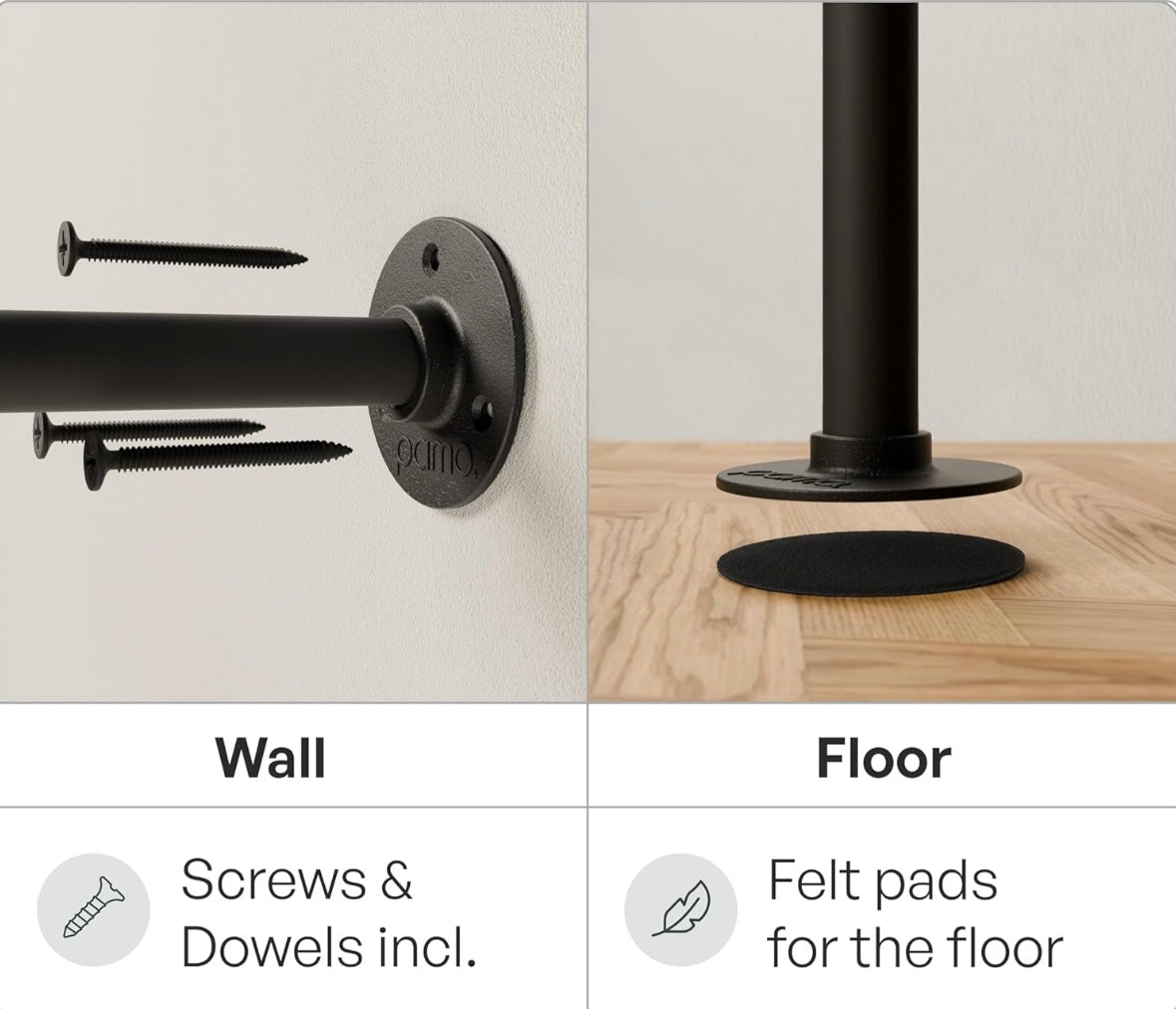 Pamo Industrial Wall-Mounted Clothing Rack – 40% Off Amazon Price!