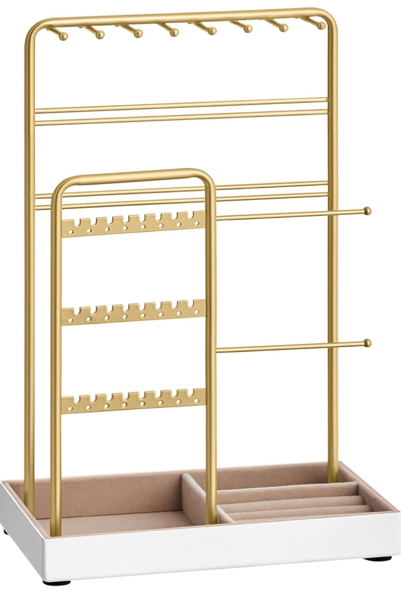 SONGMICS Gold Metal Jewelry Stand