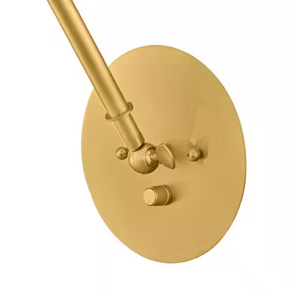Aged Brass Adjustable Wall Sconce