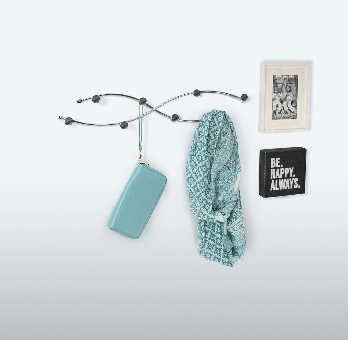 Spectrum Wall-Mounted Coat Rack