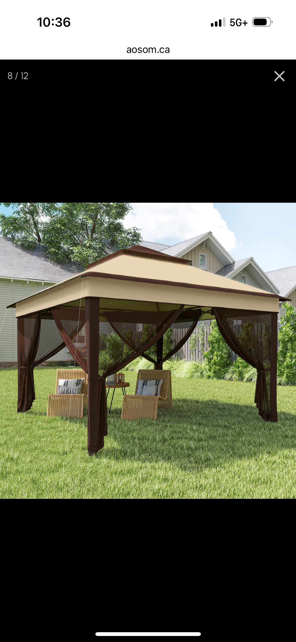 Outsunny 10×10 ft Pop-Up Gazebo Tent with Mesh Curtains — Adjustable Height, UV30+ Protection, and Carry Bag (Modern Grey)