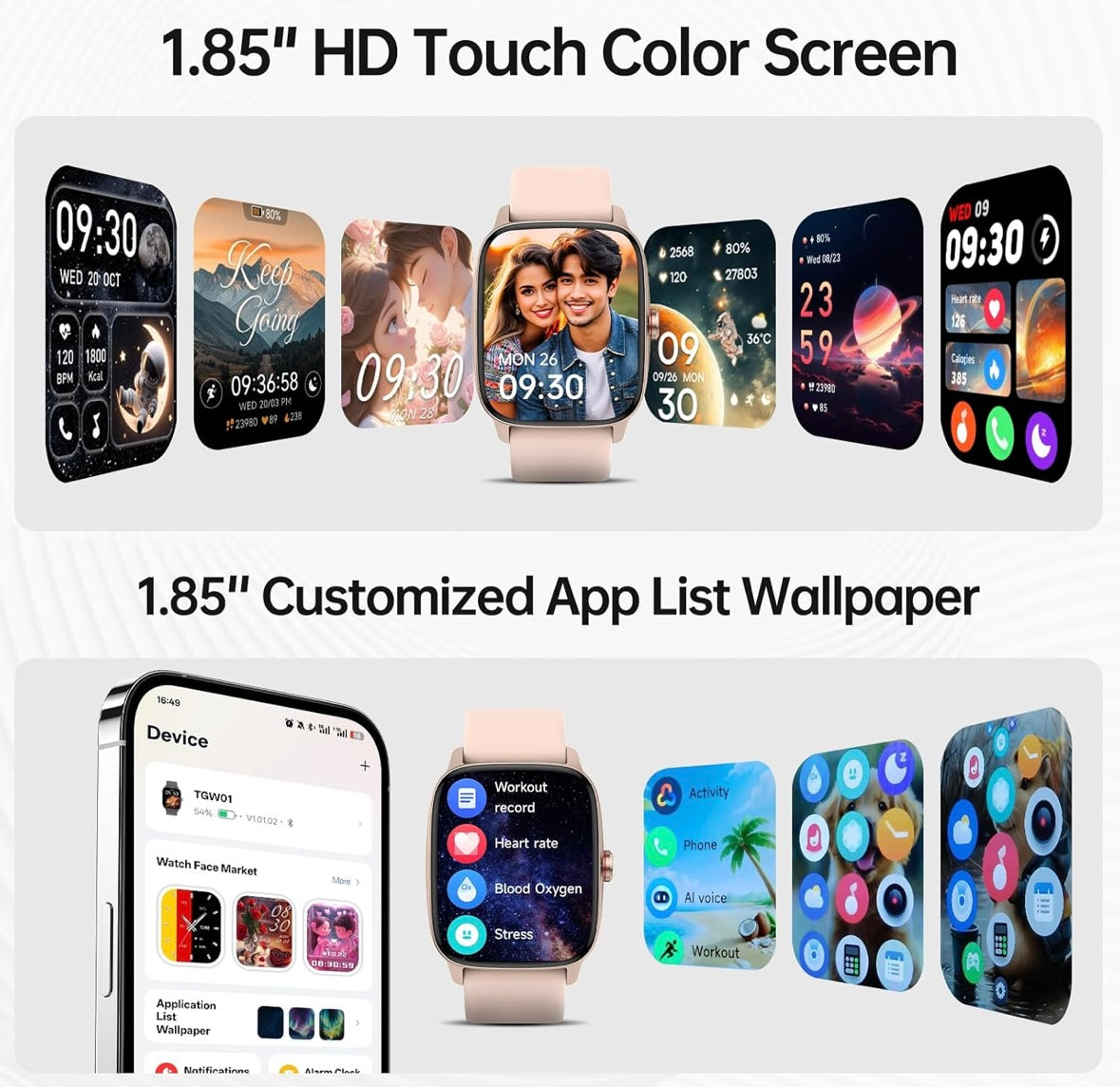 KIBFLE Bluetooth 5.3 Smart Watch with AI Voice & Fitness Tracking – Now Only $25