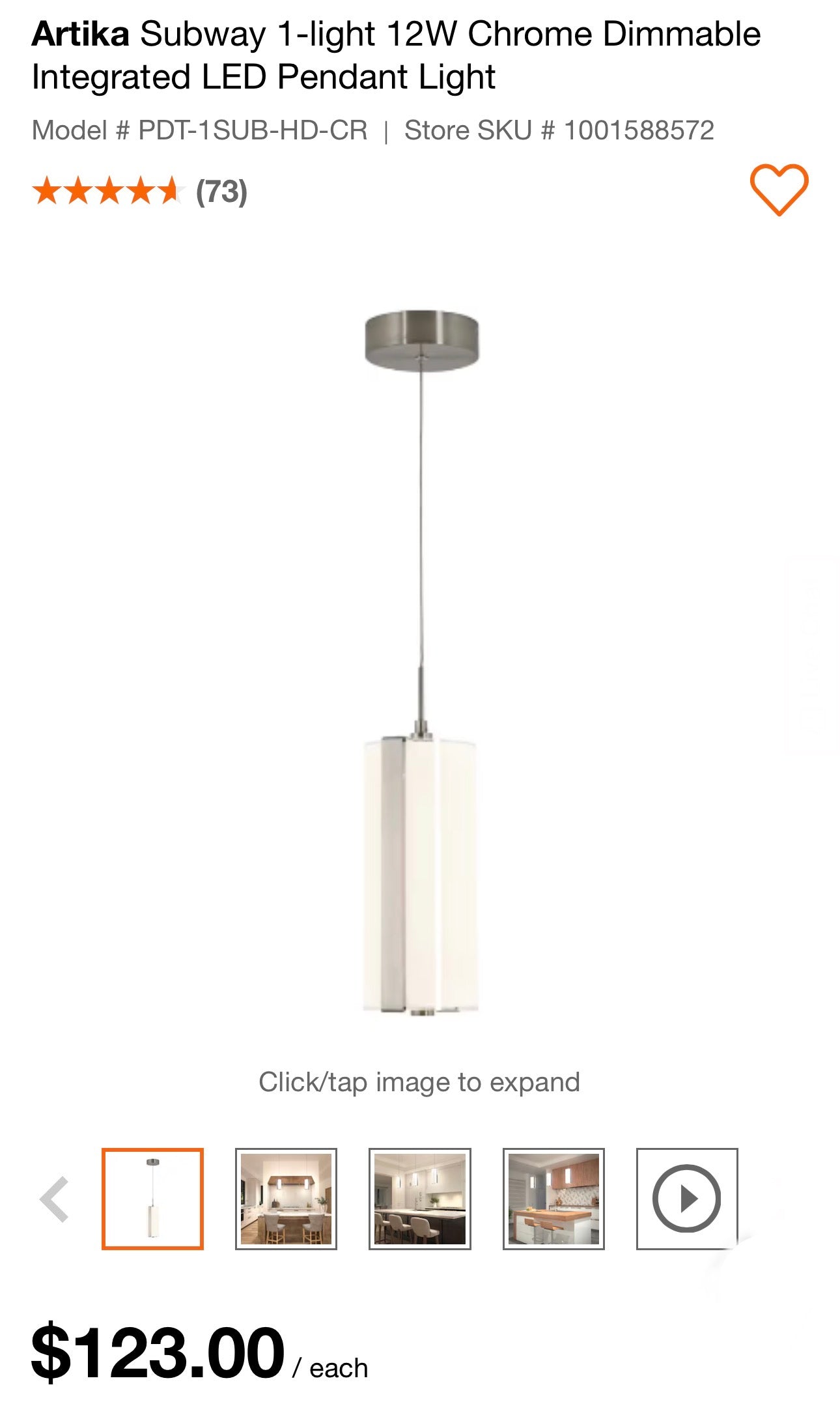 Artika Glam Flush Mount Ceiling Light