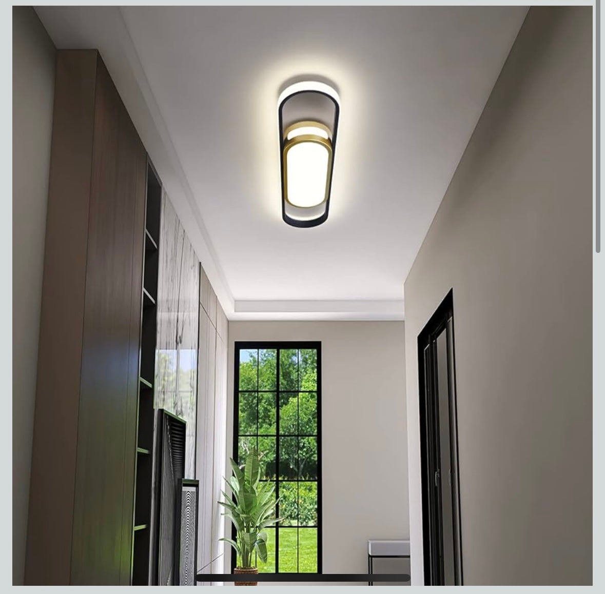 Tioolo White + Gold Modern LED Ceiling Light – 40 % Off Amazon Price!