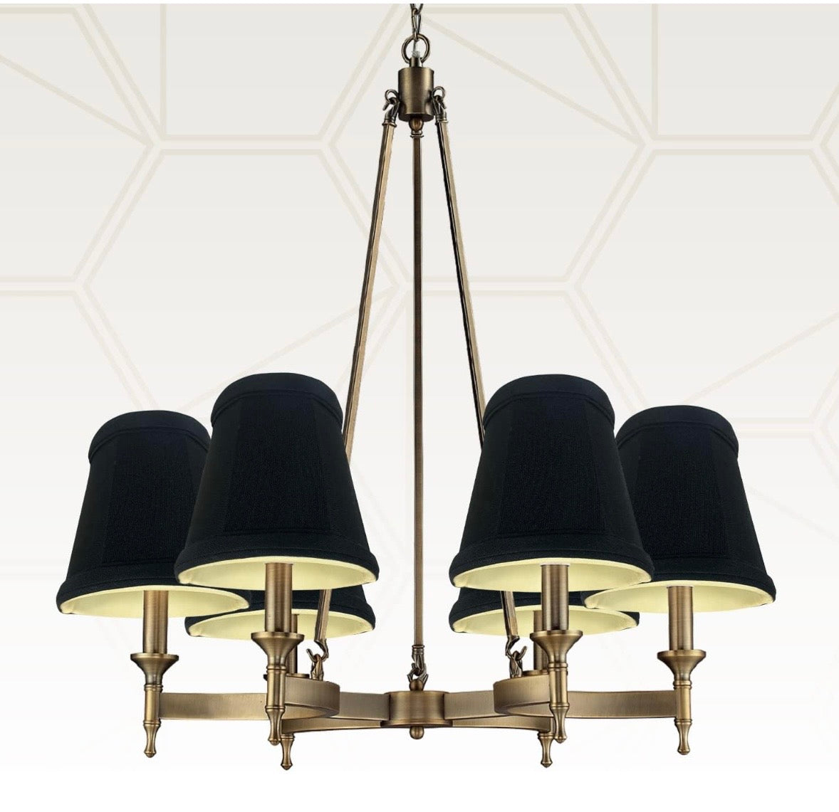 Royal Designs Empire Clip-On Chandelier Lamp Shades